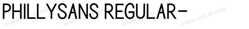 PhillySans Regular字体转换